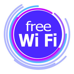 Free Wi-Fi Simple Vector Design for Icon, Symbol, and Logo. Wifi Sign for Public, Business, or Graphic Resource. EPS 10 Editable Stroke