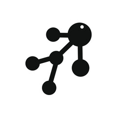 vector drawing of several connected circles