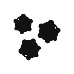 draw three circles pasted some small circles