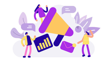 Business and Marketing Flat Illustration