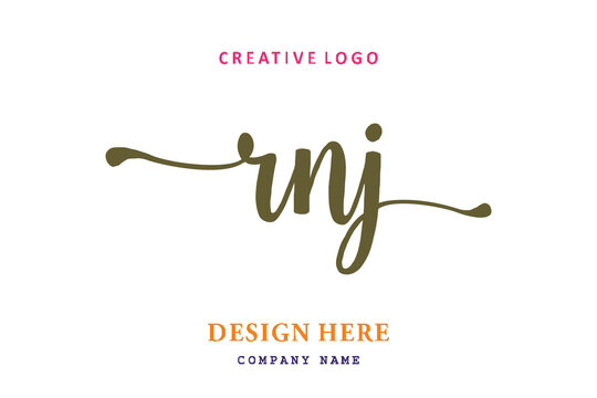 RNJ lettering logo is simple, easy to understand and authoritative