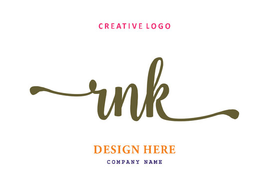 RNK lettering logo is simple, easy to understand and authoritative