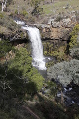 waterfall in the mountains