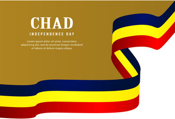 Happy independence day of Chad. template, background. Vector illustration