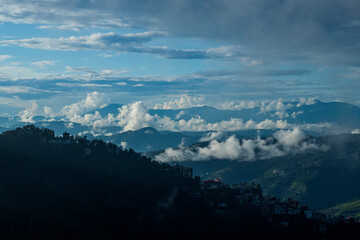 Fototapeta na wymiar Various views of Shimla in monsoon
