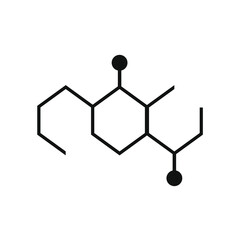 Fototapeta premium some body hexagons cut off and pasted circle lines