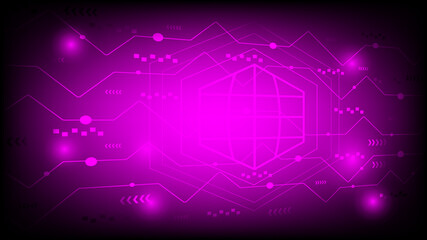 Background vector illustration on a puple background. Template for a banner or landing page. 