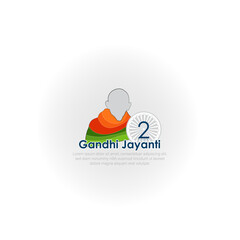 2nd October- gandhi jayanti vector  illustration.