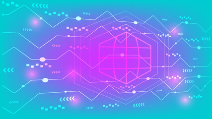 Background  vector illustration on a blue background. Template for a banner or landing page. 