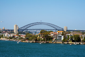 Sydney Harbour Bridge from Parramatta river side, Sydney, NSW, Australia