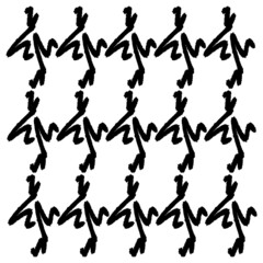 Black Brush Abstract background texture pattern design vector illustration.