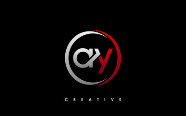 AY Letter Initial Logo Design Template Vector Illustration