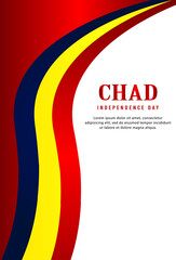 Happy independence day of Chad. template, background. Vector illustration