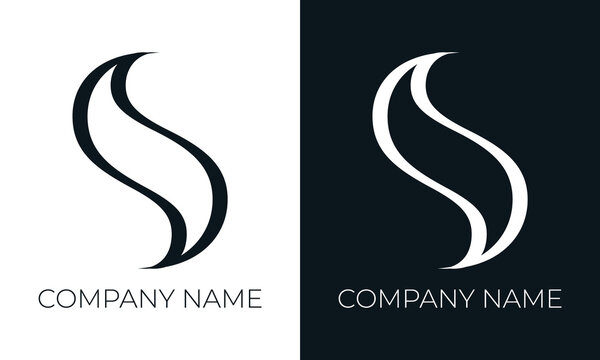 Initial letter s logo vector design template. Creative modern trendy s typography and black colors.