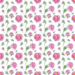 seamless pattern with flowers