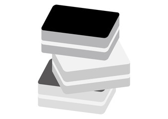 モノトーンのスポンジ