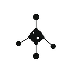 perforated circle with four circle lines