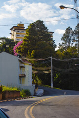 Subindo para o Cristo redentor de Serra Negra