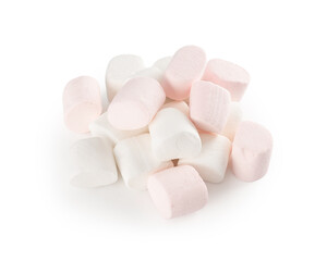 Marshmallow isolated on white background with clipping path.