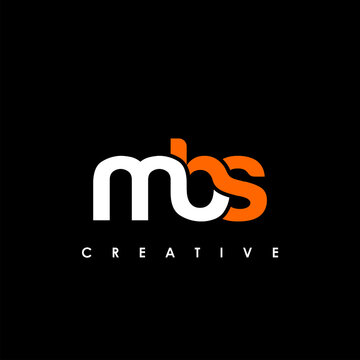 MBS Letter Initial Logo Design Template Vector Illustration