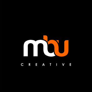 MBU Letter Initial Logo Design Template Vector Illustration