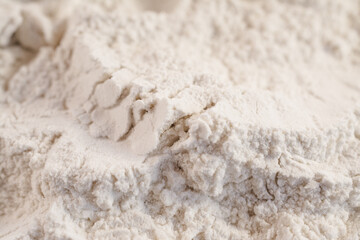 Wheat flour close background