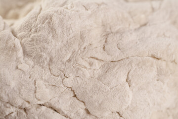 Wheat dough in the kitchen close