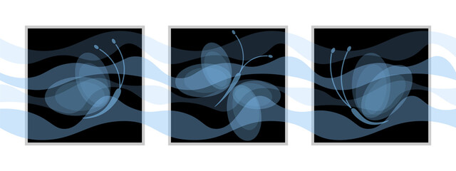 abstract butterflies design vector illustration