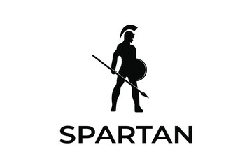 spartan logo design with movie film cinema reel