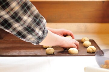 パン作り　オーブンに入れるところ
