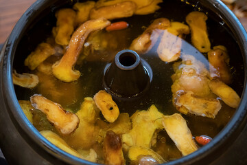 A delicious Yunnan steamed chicken