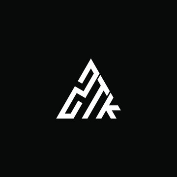 ZTK letter logo creative design. ZTK unique design
