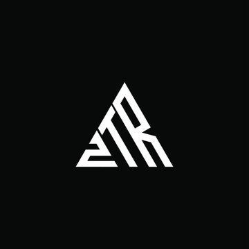 ZTR letter logo creative design. ZTR unique design
