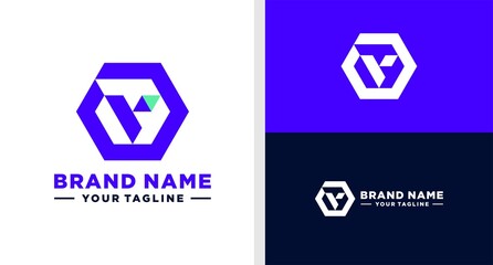 DV LOGO HEXAGONAL DIGITAL EDITABLE