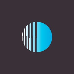Vector globe logo. Earth wave logo. 