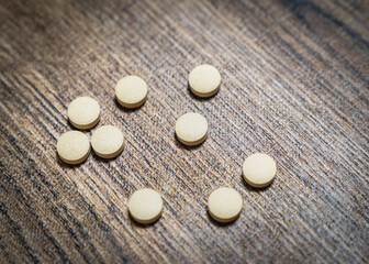 Fototapeta na wymiar 薬の写真。薬物乱用のイメージ。
