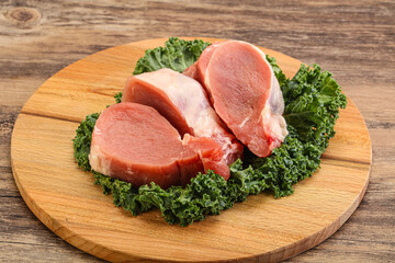 Fresh raw pork tenderloin for roast
