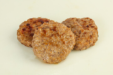 Homemade roasted cutlet minced meat