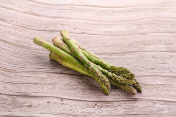 Raw ripe green fresh asparagus