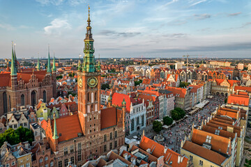 Fototapeta na wymiar Old town of Gdańsk, Poland. 