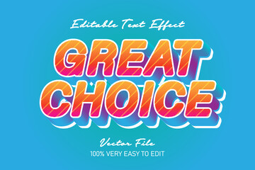 great choice fresh color text effect