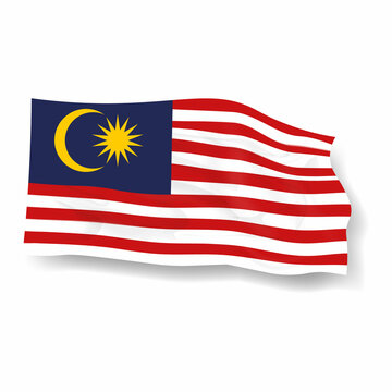 Malaysia national flag illustration vector image
