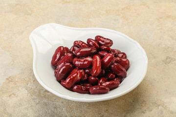 Canned red Kidney in the bowl