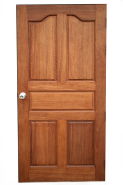 The wood door.