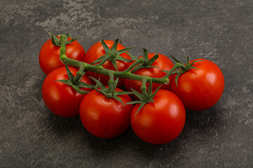 Fresh ripe cherry tomato branch