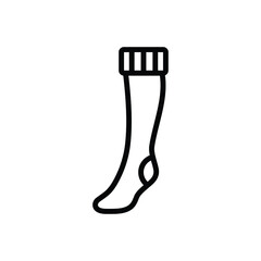Black line icon for stockings