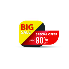 special offer, banner, template, design, Big sale special offer. end of season special offer banner. Vector illustration, EPS
