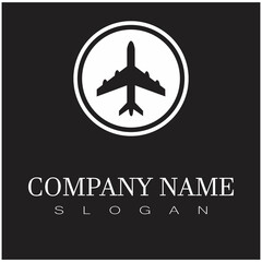 Airplane icon vector illustration design Logo Template