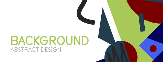 Abstract background with blocks, lines, geometric shapes. Techno or business concept for wallpaper, banner, background, landing page