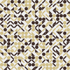 Abstract Geometric Pattern generative computational art illustration